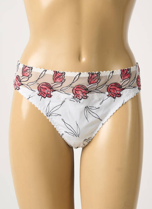 String stretch blanc SECRET D'EVA femme