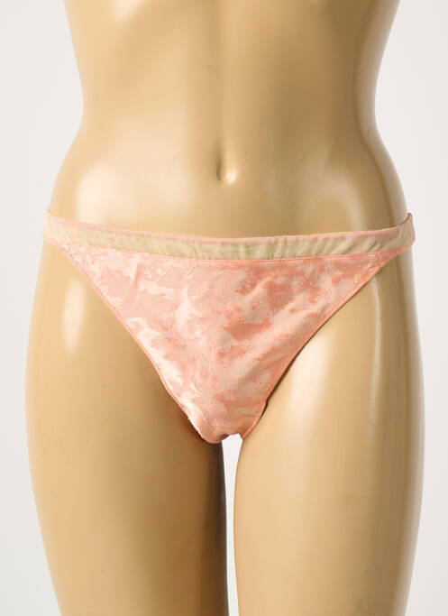 String tissage satiné orange LOUISA BRACQ femme