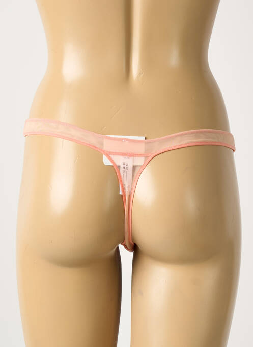 String tissage satiné orange LOUISA BRACQ femme