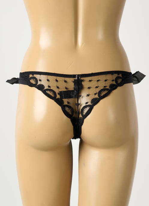 Tanga tanga noir CHANTAL THOMASS femme