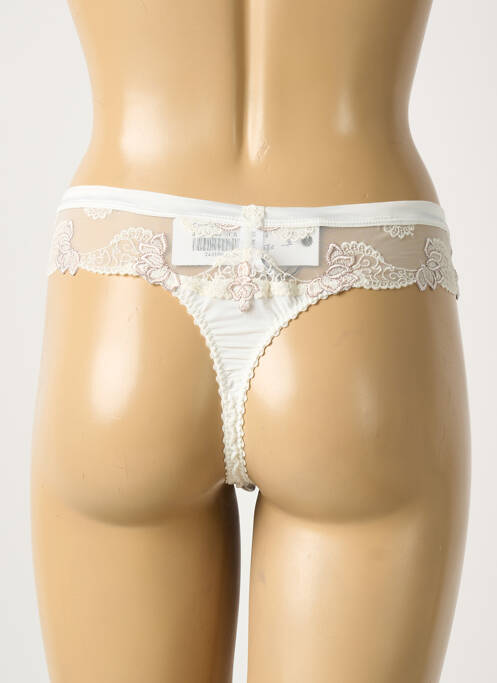 String blanc SECRET D'EVA femme