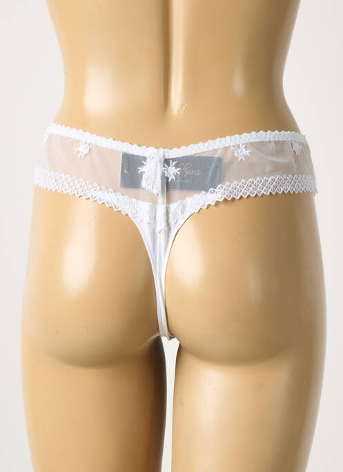 String blanc SECRET D'EVA femme