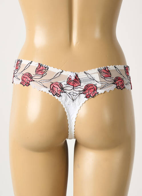 String blanc SECRET D'EVA femme