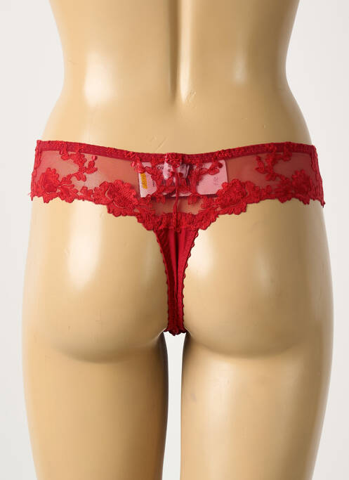 String rouge SECRET D'EVA femme
