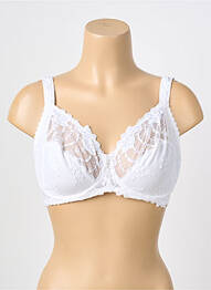Soutien-gorge broderie blanc SECRET D'EVA femme
