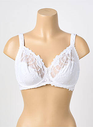 Soutien-gorge broderie blanc SECRET D'EVA femme