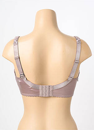 Soutien-gorge broderie haut soutien-gorge emboitant violet SECRET D'EVA femme