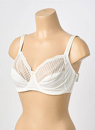 Soutien-gorge broderie haut soutien-gorge emboitant blanc LOUISA BRACQ femme