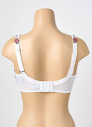 Soutien-gorge broderie haut soutien-gorge emboitant blanc SECRET D'EVA femme