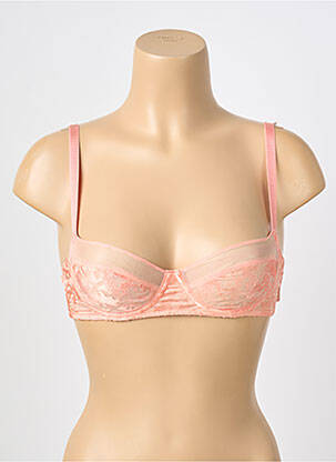 Soutien-gorge broderie rose LOUISA BRACQ femme