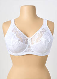 Soutien-gorge tissage dentelle haut soutien-gorge emboitant blanc PIEGE femme