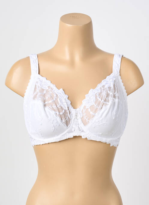 Soutien-gorge broderie blanc SECRET D'EVA femme
