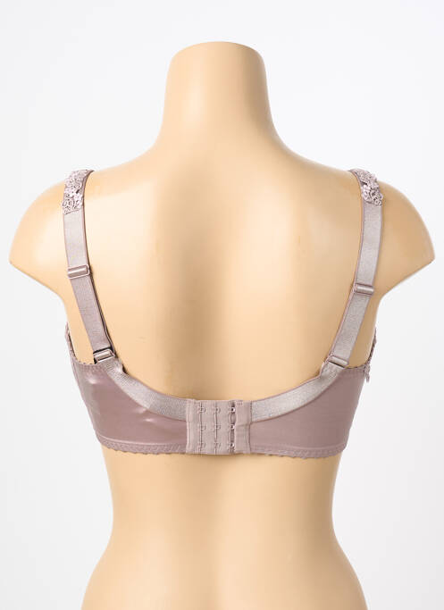 Soutien-gorge broderie haut soutien-gorge emboitant violet SECRET D'EVA femme