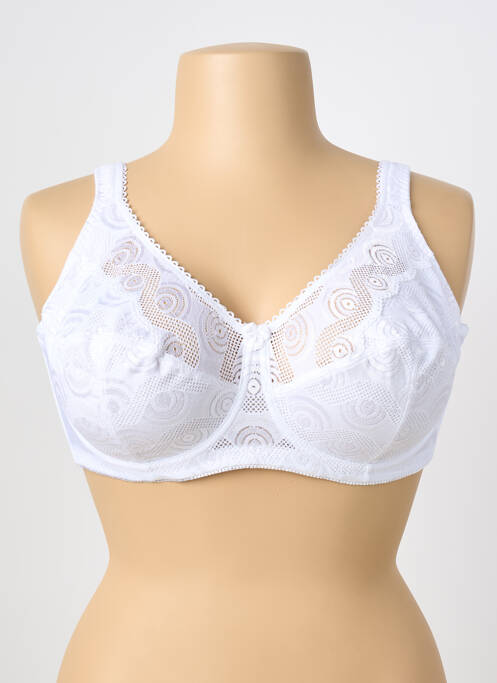 Soutien-gorge tissage dentelle haut soutien-gorge emboitant blanc PIEGE femme