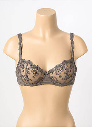 Soutien-gorge légère et transparente vert LOUISA BRACQ femme