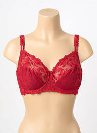 Soutien-gorge légère et transparente haut soutien-gorge emboitant rouge SECRET D'EVA femme