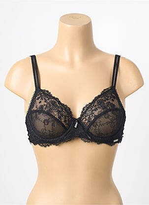 Soutien-gorge légère et transparente haut soutien-gorge emboitant noir MILLESIA femme