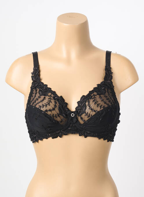 Soutien-gorge sans armature haut soutien-gorge emboitant noir SECRET D'EVA femme