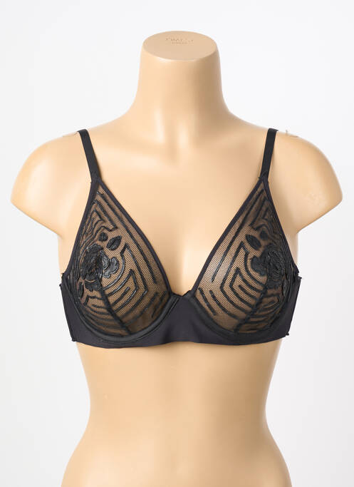 Soutien-gorge broderie haut triangles noir CHANTAL THOMASS femme