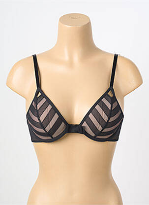Soutien-gorge tissage tulle haut triangles noir CHANTAL THOMASS femme
