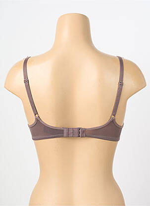 Soutien-gorge effet matière satinée haut soutien-gorge push-up marron MARLIES DEKKERS femme