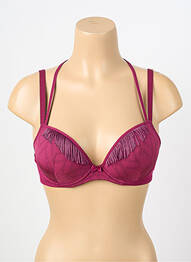 Soutien-gorge effet matière satinée haut soutien-gorge moulé violet MARLIES DEKKERS femme