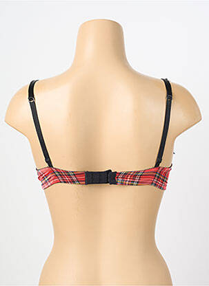 Soutien-gorge effet matière satinée haut soutien-gorge avec mousse de rembourrage amovible rouge CHANTAL THOMASS femme