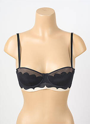 Soutien-gorge effet matière satinée haut soutien-gorge avec mousse de rembourrage amovible noir CHANTAL THOMASS femme