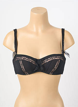 Soutien-gorge tissage dentelle haut soutien-gorge avec mousse de rembourrage amovible noir CHANTAL THOMASS femme