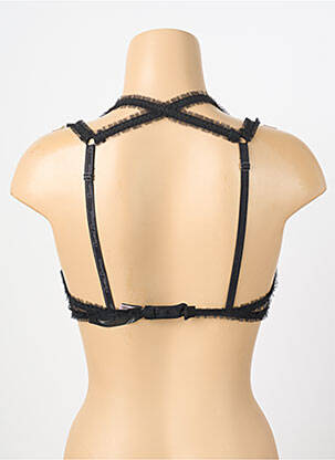 Soutien-gorge effet matière satinée haut soutien-gorge moulé noir CHANTAL THOMASS femme