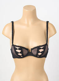 Soutien-gorge tissage tulle haut soutien-gorge avec mousse de rembourrage amovible noir CHANTAL THOMASS femme
