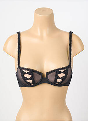 Soutien-gorge tissage tulle haut soutien-gorge avec mousse de rembourrage amovible noir CHANTAL THOMASS femme