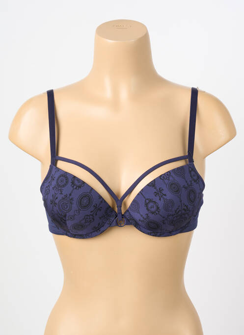 Soutien-gorge effet matière satinée haut soutien-gorge push-up violet MARLIES DEKKERS femme