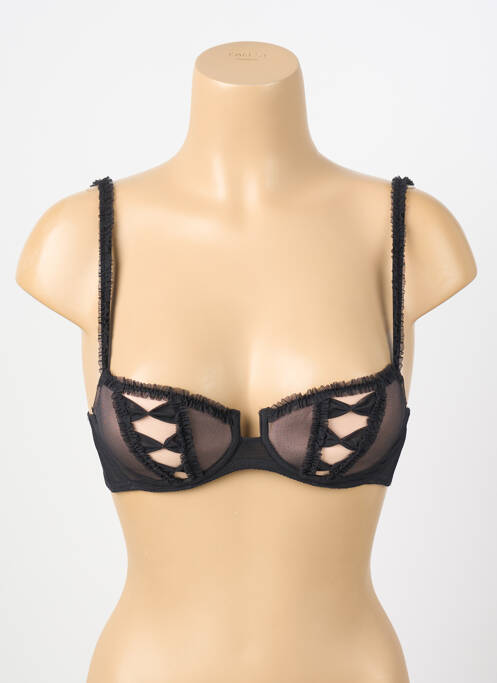 Soutien-gorge tissage tulle haut soutien-gorge avec mousse de rembourrage amovible noir CHANTAL THOMASS femme