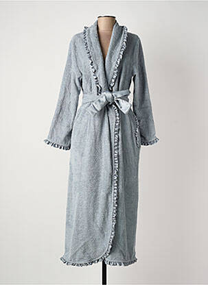 Peignoir col v gris LUNA DI GIORNO femme