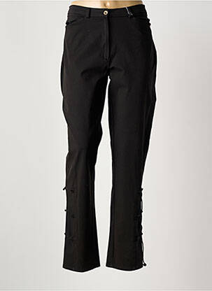 Pantalon slim tissage popeline taille normale noir ROSA ROSAM femme