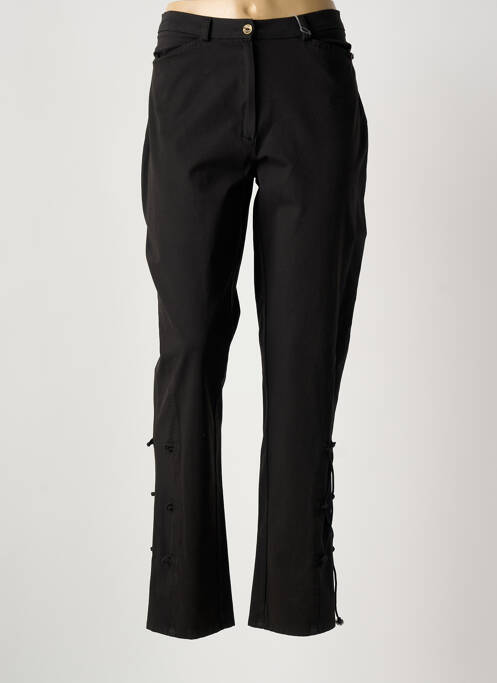 Pantalon slim tissage popeline taille normale noir ROSA ROSAM femme