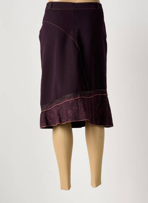 Jupe mi-longue violet MODISSIMO femme