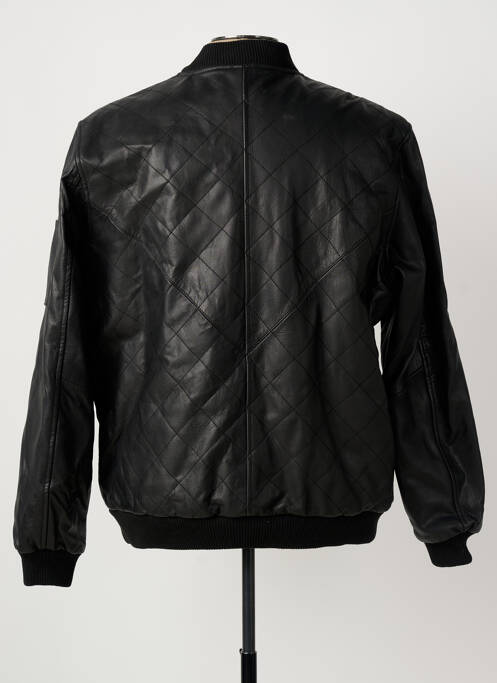 Veste en cuir noir ASOLO homme