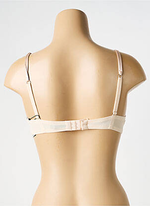 Soutien-gorge broderie haut soutien-gorge emboitant beige AMBRA femme