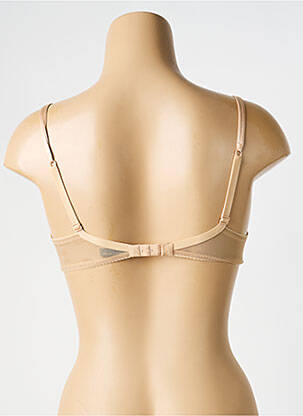 Soutien-gorge broderie haut soutien-gorge emboitant beige AMBRA femme