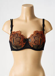 Soutien-gorge broderie haut soutien-gorge emboitant noir AMBRA femme