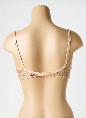 Soutien-gorge broderie haut soutien-gorge emboitant beige AMBRA femme