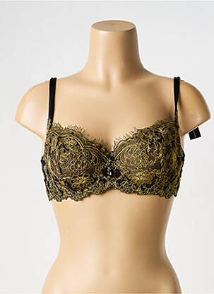 Soutien-gorge broderie haut soutien-gorge emboitant noir AMBRA femme