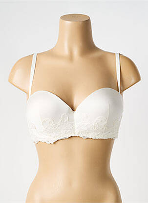 Soutien-gorge effet matière satinée haut soutien-gorge moulé beige AMBRA femme