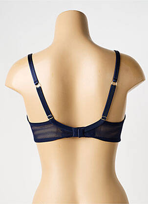 Soutien-gorge broderie haut soutien-gorge emboitant bleu AMBRA femme