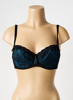 Soutien-gorge effet matière satinée haut soutien-gorge emboitant noir AMBRA femme