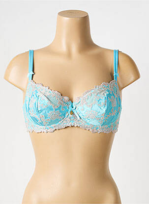 Soutien-gorge effet matière satinée haut soutien-gorge emboitant bleu AMBRA femme