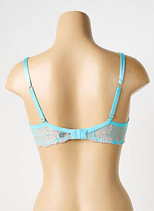 Soutien-gorge effet matière satinée haut soutien-gorge emboitant bleu AMBRA femme
