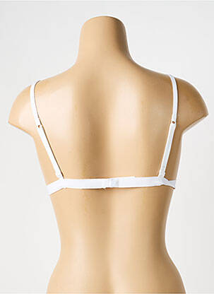 Soutien-gorge sans armature haut triangles blanc AMBRA femme